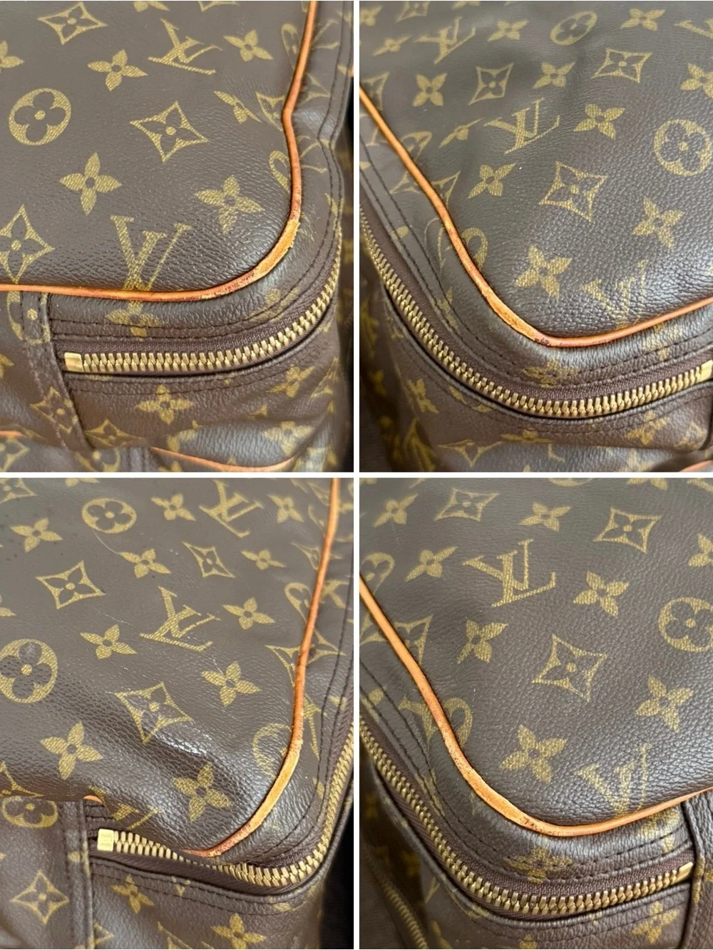 Authentic Louis Vuitton Alizé travel bag M41392 monogram LV brown canvas large - Picture 13 of 16
